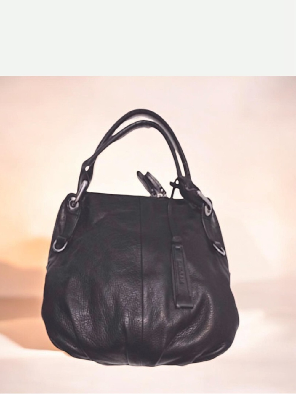 RUDSAK Bubble Genuine Black Hobo Shoulder Bag W15’XH11’D4 APPOX MEASUREM…